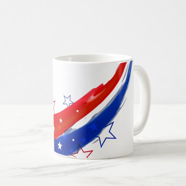 Mug de café patriotique (Devant droit)