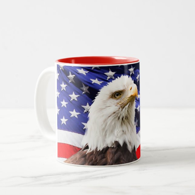 Mug de café patriotique (Devant gauche)