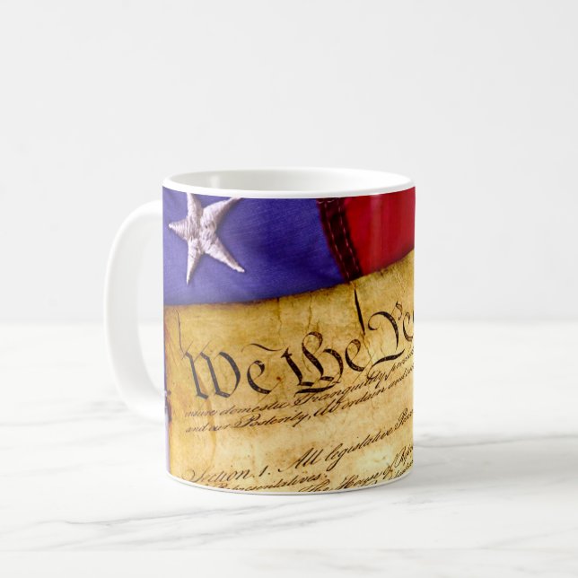 Mug de café patriotique (Devant gauche)