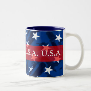 Mug de café patriotique américain