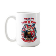 Mug de café patriotique des années de liberté