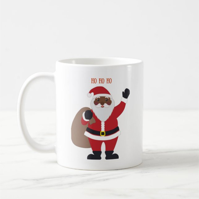 Mug de café Père Noël d'Amérique africaine (Gauche)