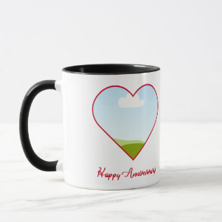 Mug de café personnalisé avec photo de cœur pour a