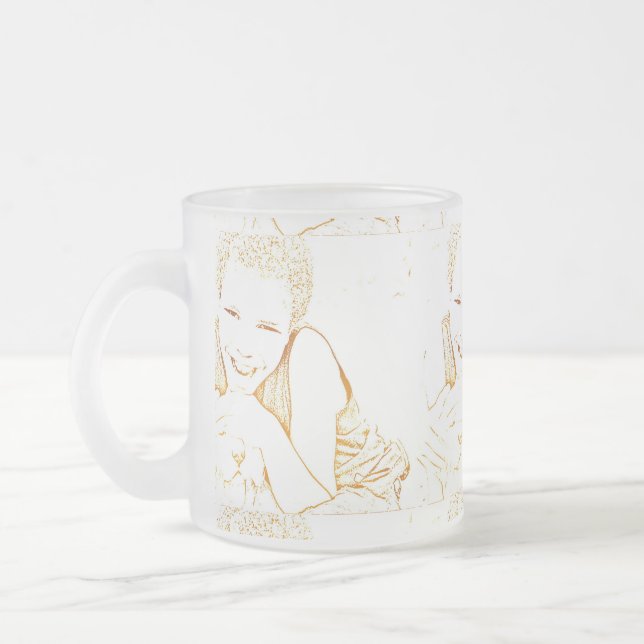 Mug de café personnalisé avec photo d'enfant (Gauche)