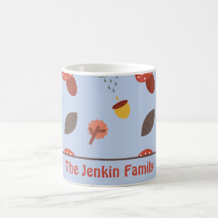 Mug de café personnalisé d'automne