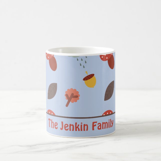 Mug de café personnalisé d'automne (Centre)