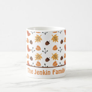 Mug de café personnalisé d'automne