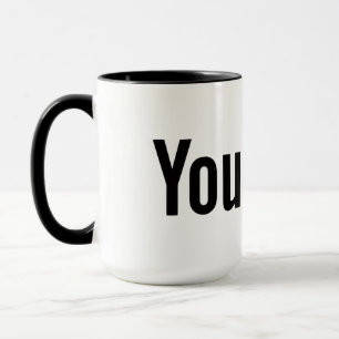 Mug de café personnalisé de style logo YouTube