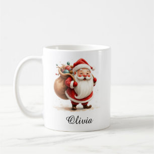 Mug de café personnalisé Jolly Père Noël
