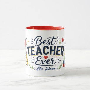 Mug de café personnalisé Meilleur Professeur