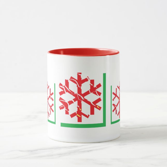 Mug de café personnalisé Noël Couleur complète (Centre)