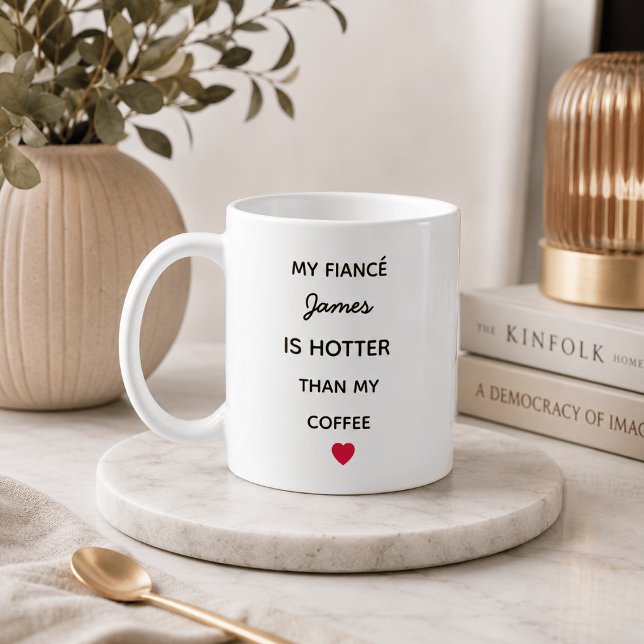 Mug de café personnalisé pour fiancé moderne (Créateur téléchargé)