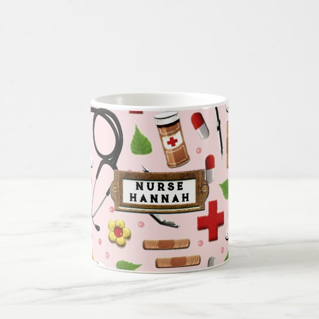 Mug de café personnalisé pour infirmière (Centre)