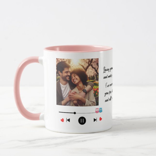 Mug de café personnalisé pour la Saint-Valentin (Gauche)