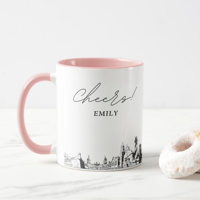 Mug de café personnalisé pour mariage à St. August (Avec donut)