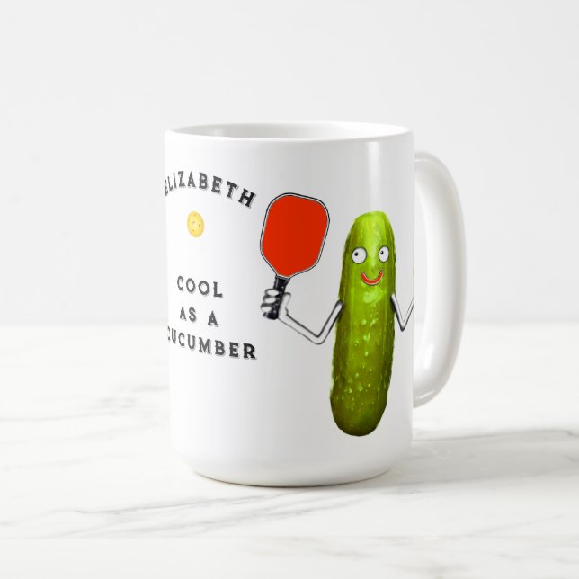 Mug de café personnalisé pour Pickleball (Devant droit)