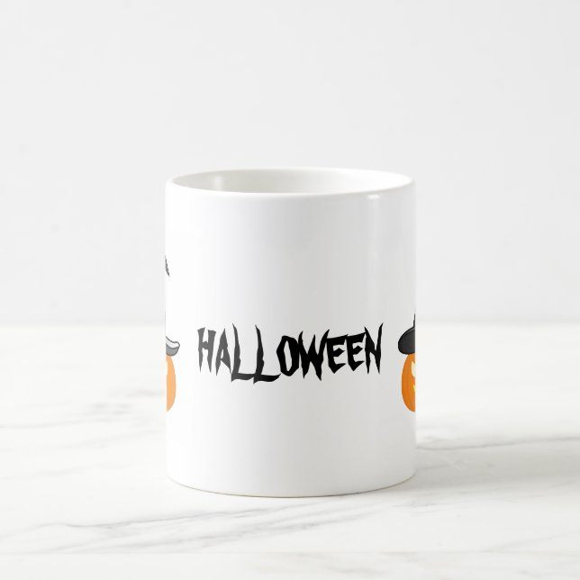 Mug de café potiron d'Halloween (Centre)