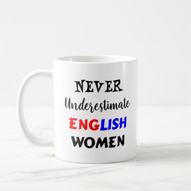 mug de café pour femmes anglaises (Gauche)