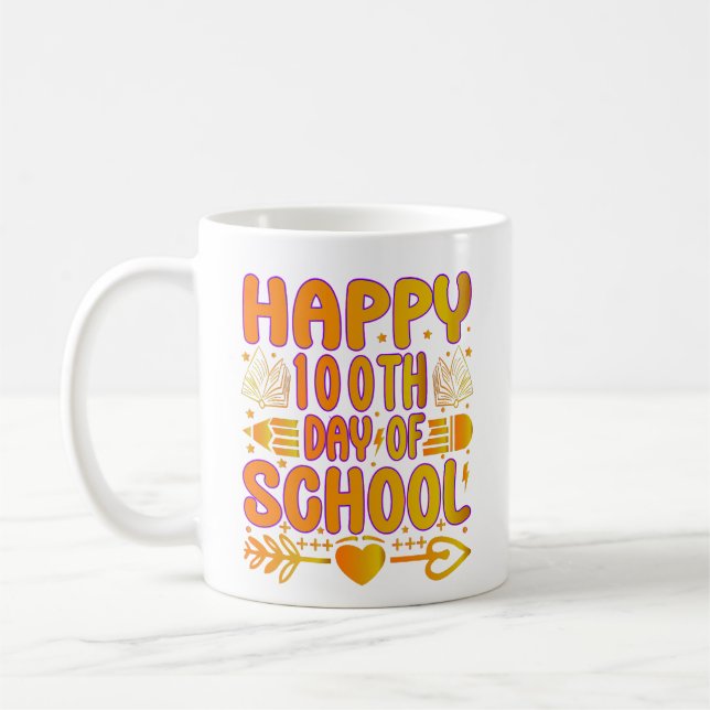 Mug de café pour le 100e jour d'école (Gauche)