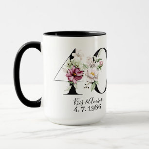 Mug de café pour le 40e anniversaire
