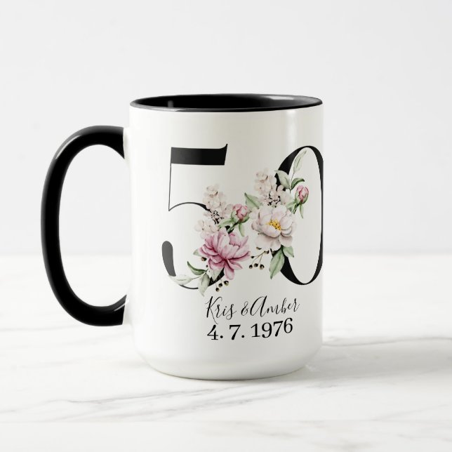 Mug de café pour le 50e anniversaire (Gauche)