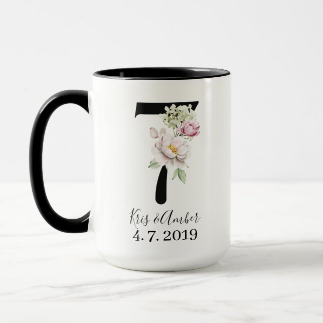 Mug de café pour le 7ème anniversaire (Gauche)