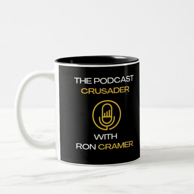 Mug de café pour le Croisés Podcast avec Ron Crame (Gauche)