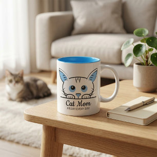 Mug de café pour maman de chat mignon