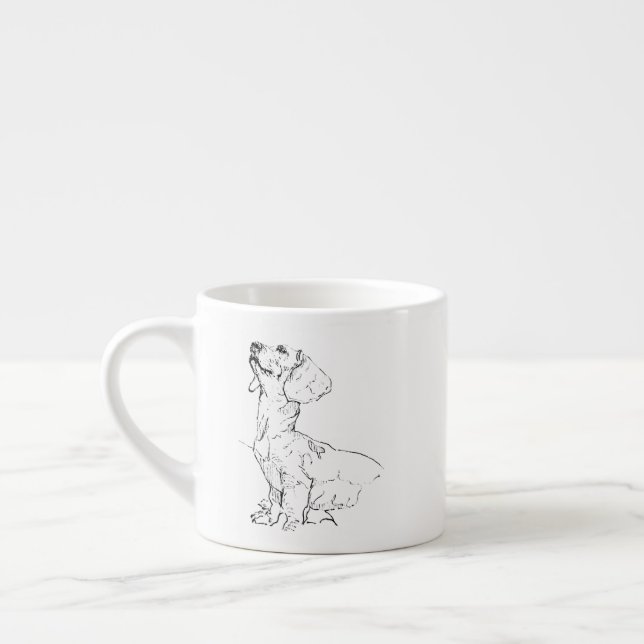 Mug de café pour maman de chien avec dessin mignon (Gauche)