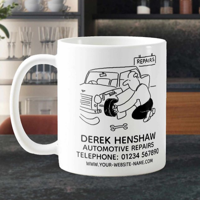 Mug de café promotionnel pour réparations automobi (Créateur téléchargé)