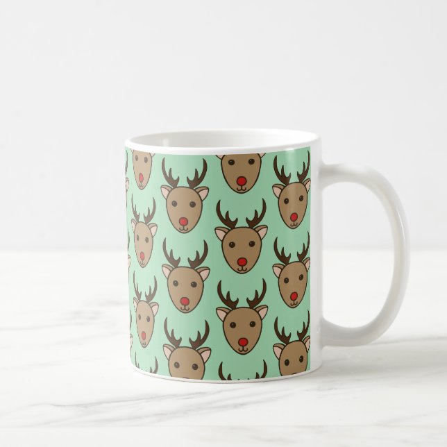 Mug de café Reindeer de Noël (Droite)