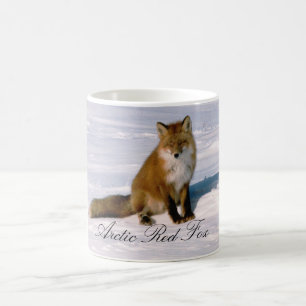 Mug de café Renard rouge de l'Arctique de l'Alaska