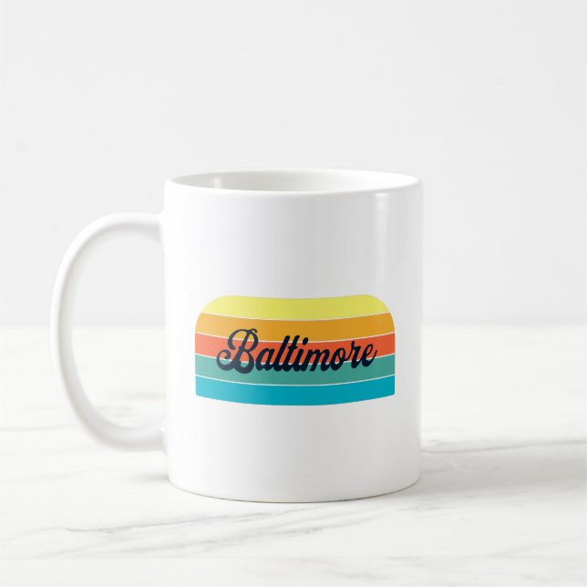 Mug de café Retro Baltimore (Gauche)