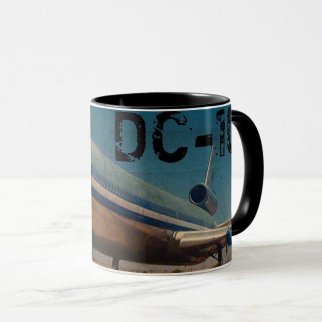 Mug de café rétro DC10 (Devant droit)