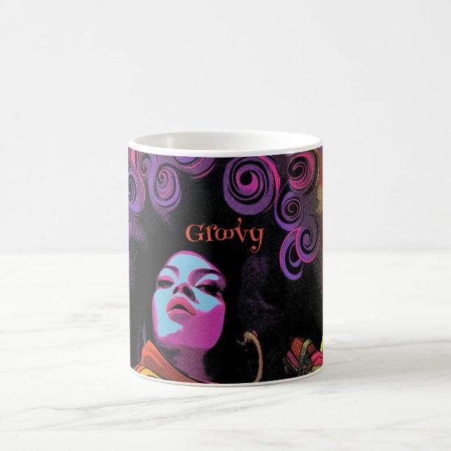 Mug de café rétro super (Centre)