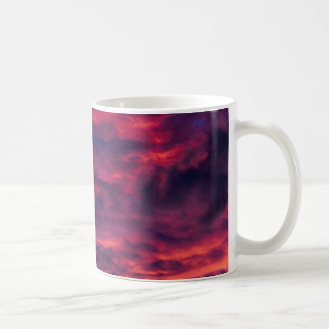 mug de café rouge d'août (Droite)