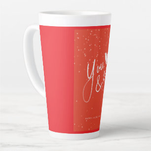 Mug de café rouge romantique Toi & Moi