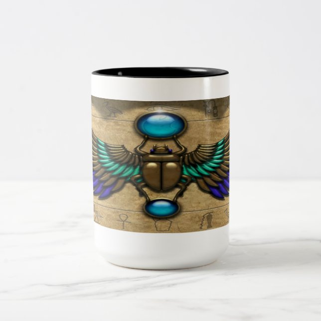 Mug de café Scarab en or égyptien (Centre)