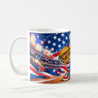 Mug de café squelette de baseball américain drôle