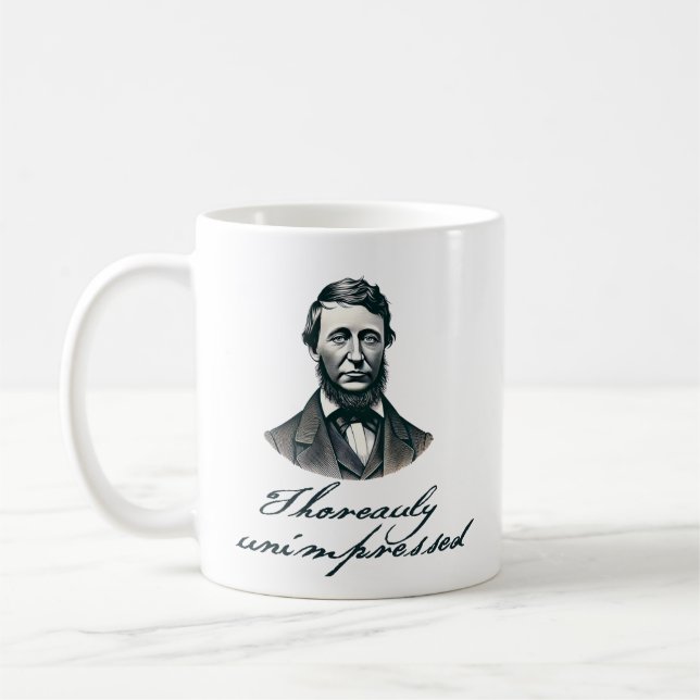 Mug de café "Thoreauly Unimpressionné" (Gauche)