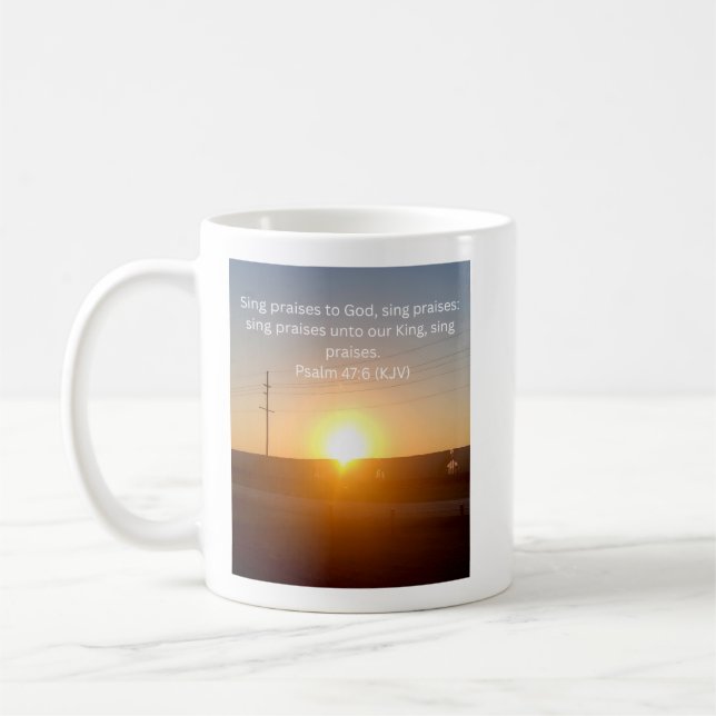 Mug de café Train Lever du Soleil (Gauche)
