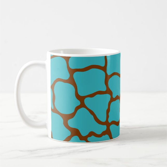 Mug de café turquoise rétro (Gauche)