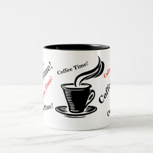 Mug de café unique avec café Écrit dessus