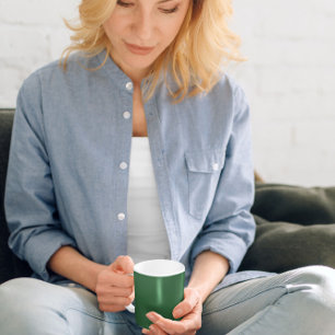 Mug de café vert foncé
