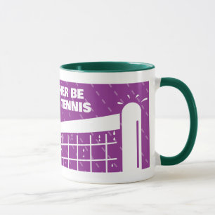 Mug de café violet et vert mignon pour amateur de