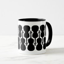 Mug de café violon