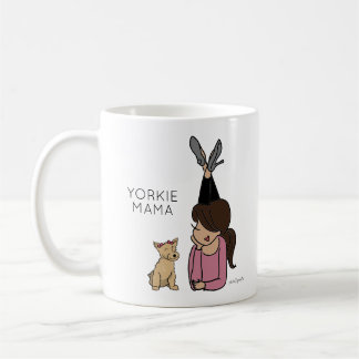 Mug de café Yorkie Mama personnalisé