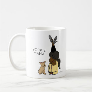 Mug de café Yorkie Mama personnalisé