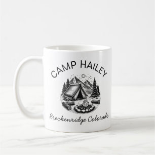 Mug de camp personnalisé, mug de feu de camp perso
