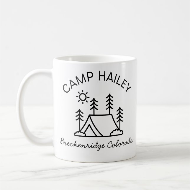 Mug de camp personnalisé, mug de feu de camp perso (Gauche)